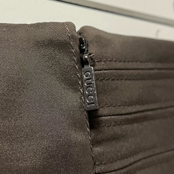Vintage GUCCI khaki pencil skirt size 40 - Picture 8 of 12